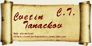 Cvetin Tanackov vizit kartica